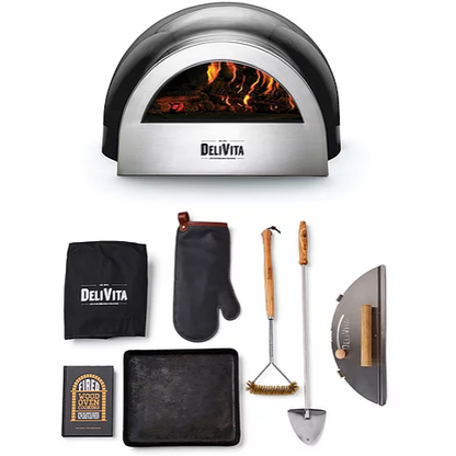 DeliVita Wood-Fired Pizza Oven - Very Black - Chefs Collection