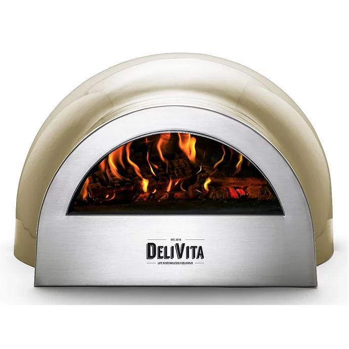 DeliVita Wood-Fired Pizza Oven - Olive Green