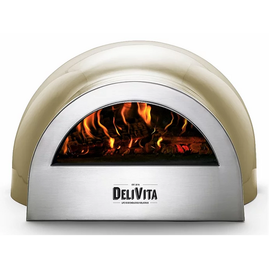 DeliVita Wood-Fired Pizza Oven - Olive Green