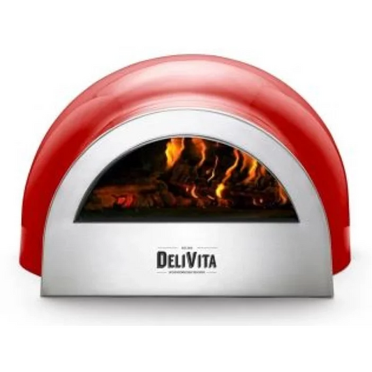 DeliVita Wood-Fired Pizza Oven - Chillie Red
