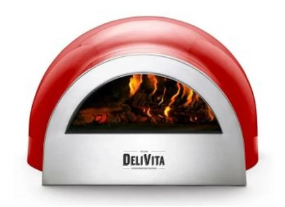 DeliVita Wood-Fired Pizza Oven - Chillie Red - Pizzaiolo Collection