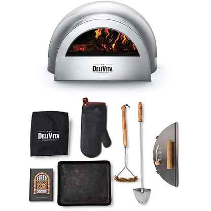 DeliVita Wood-Fired Pizza Oven - Hale Grey - Chefs Collection