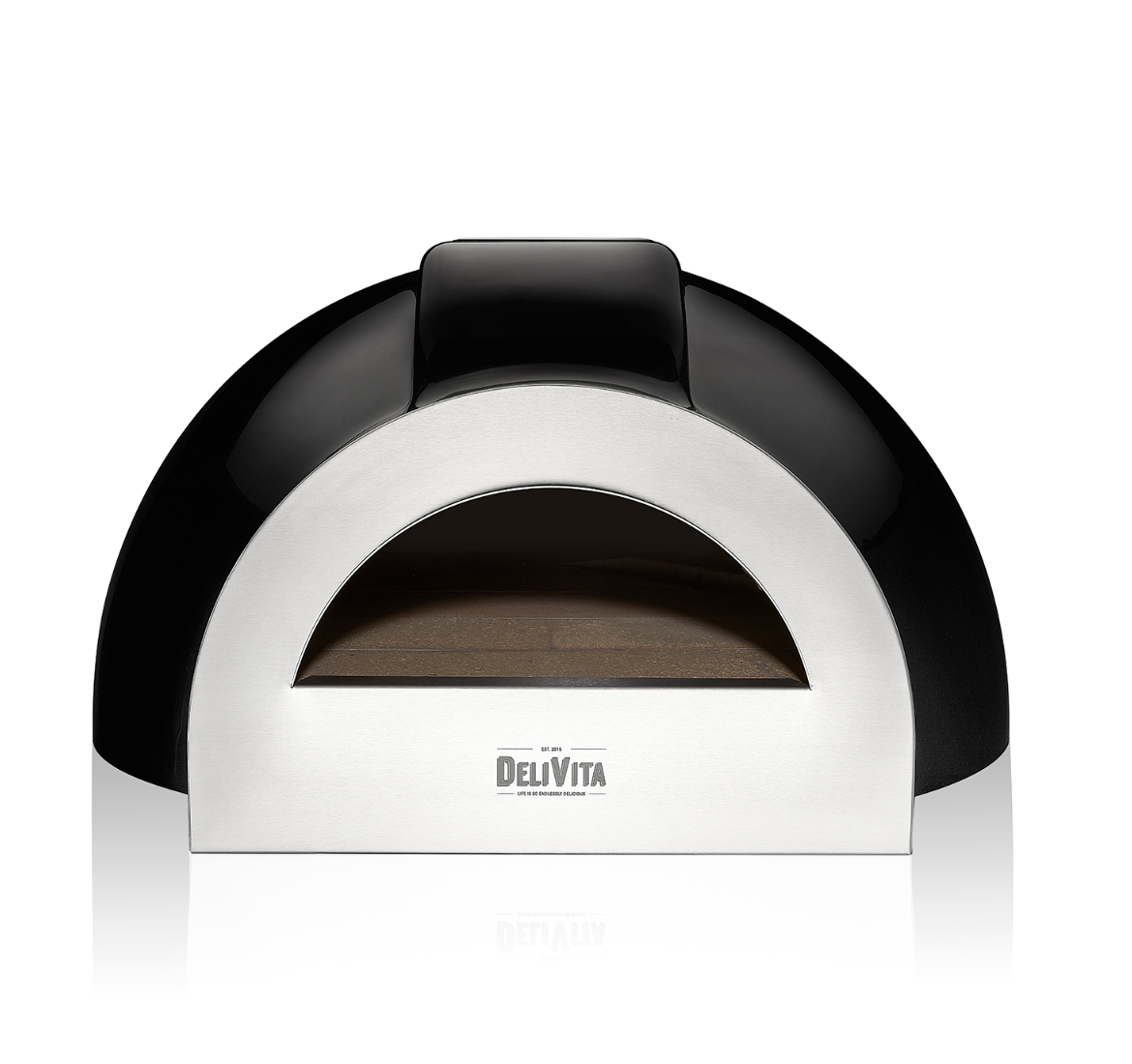 Delivita - Pro Dual Fuel  - Very Black + Flue Pipe & Rain cap