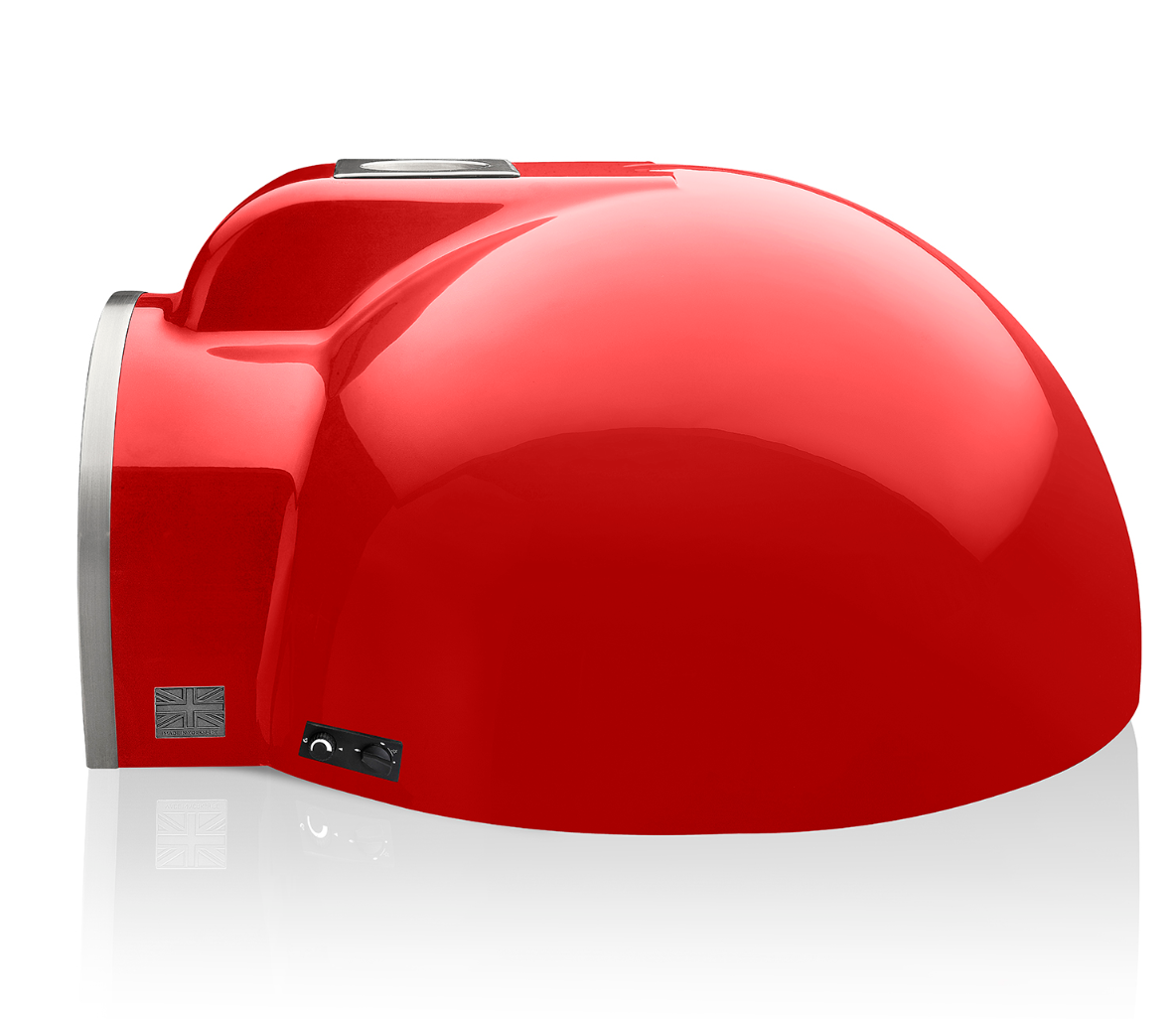 Delivita - Pro Dual Fuel - Chilli Red + Flue Pipe & Rain cap