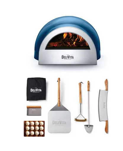 DeliVita Wood-Fired Pizza Oven - Blue Diamond - Pizzaiolo Collection