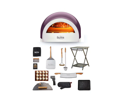 DeliVita Wood-Fired Pizza Oven - Berry Hot - Complete Collection