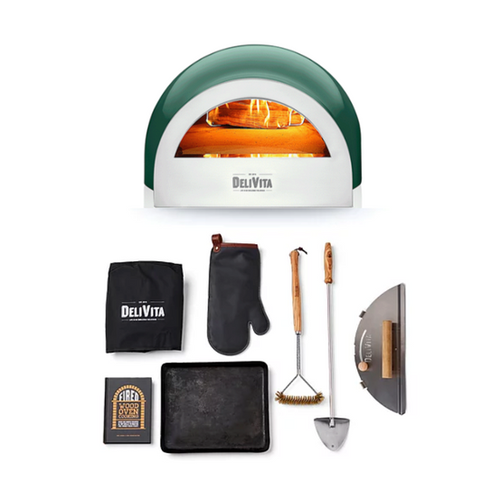 DeliVita Wood-Fired Pizza Oven - Emerald Fire - Chefs Collection
