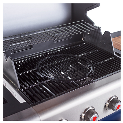 Jupiter 4 Burner Hybrid with Chopping Board – Red