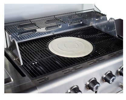 Jupiter 6 Burner Hybrid with Chopping Board – Stainless Steel