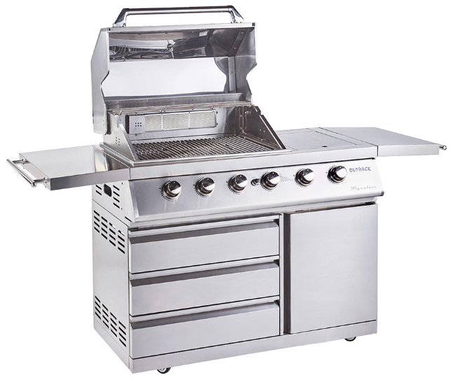 Outback Signature II 4 Burner Hybrid – Stainless Steel