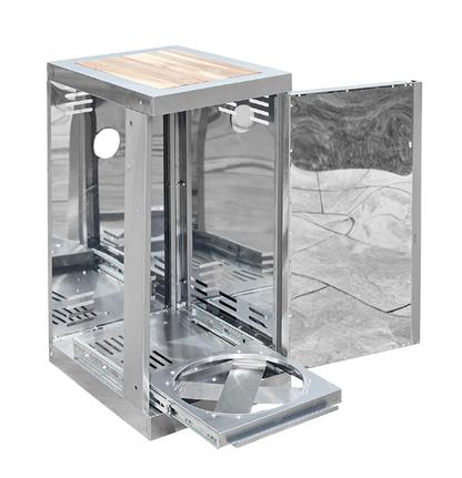 Outback Signature ll Stainless Steel Cylinder Holder – Fits Signature 4 & 6 Burner